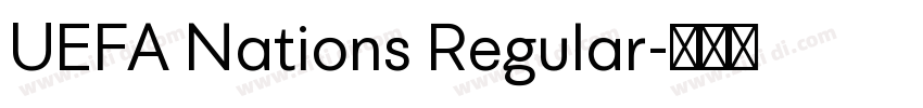 UEFA Nations Regular字体转换